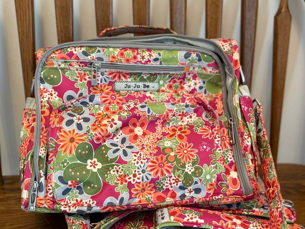 Ju-Ju-Be B.F.F. Convertible Diaper Bag Perky Perennials Floral